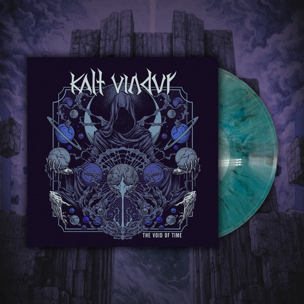 KALT VINDUR - The Void of Time – Transparent Marbled Blue & Black LP with printed inner sleeve (Limited to 250 copies)