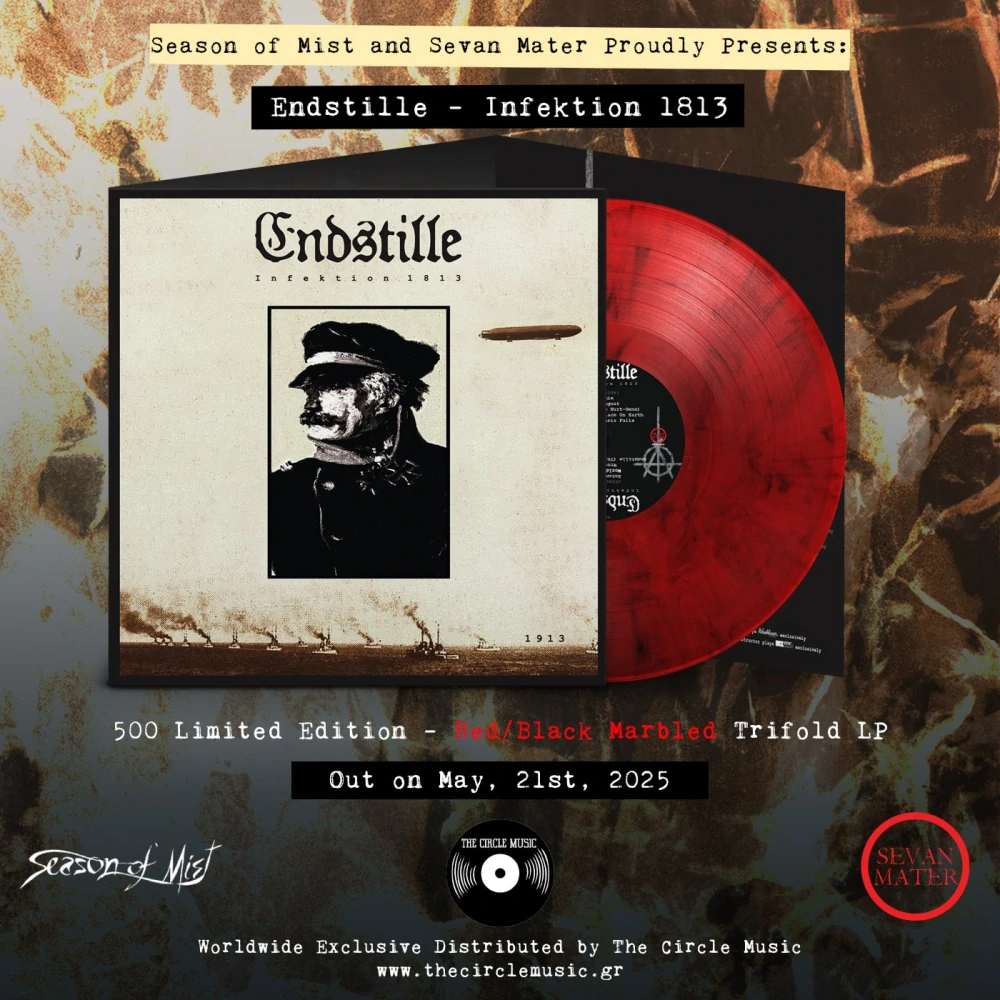 ENDSTILLE - Infektion 1813 – Limited Marble Red Vinyl in Luxurious Triple Gatefold (500 copies)