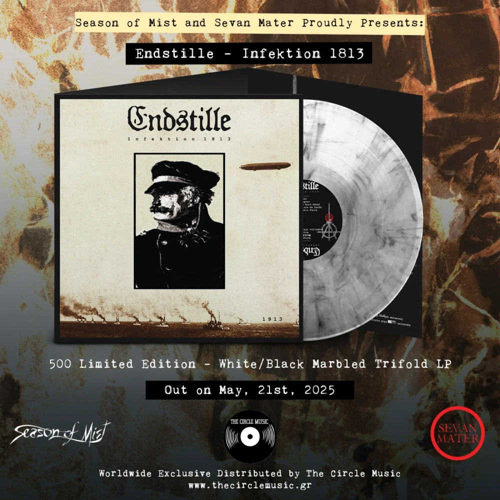 ENDSTILLE - Infektion 1813 – Limited Marble White Vinyl in Luxurious Triple Gatefold (500 copies)