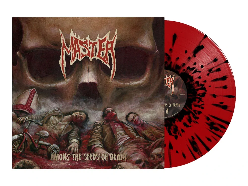MASTER - Among The Seeds Of Death LP (Transparent Red/Black Splatter Vinyl) 