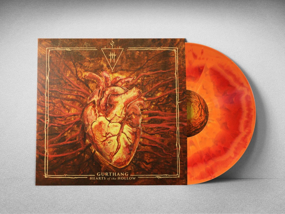 GURTHANG - Hearts of the Hollow (Transparent Blood Red / Opaque Halloween Orange Swirl with Multi-Colour Splatter LP)