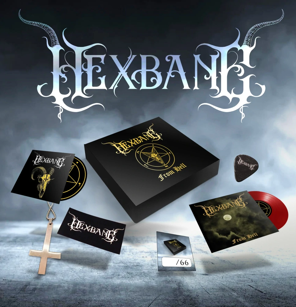 HEXBANE - “From Hell” – Limited Luxurious Black Box embossed in Gold with Magnet (Limited to 66 copies)
