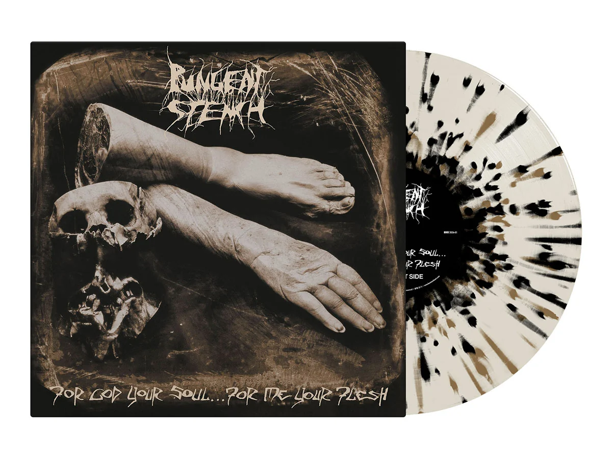 PUNGENT STENCH - For God Your Soul... For Me Your Flesh LP (Creme/Black/Gold Splatter Vinyl)