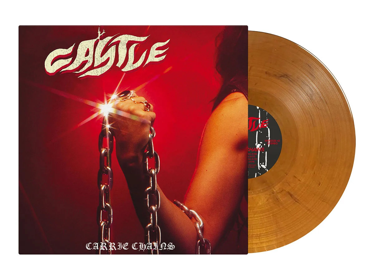 CASTLE - Carrie Chains LP (Orange Black Marble Vinyl)