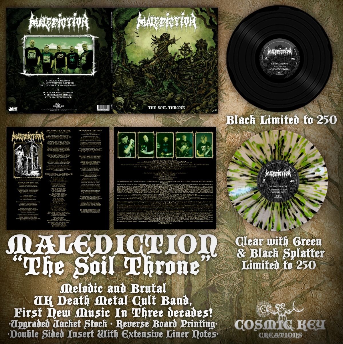 MALEDICTION - The soil throne MLP splatter