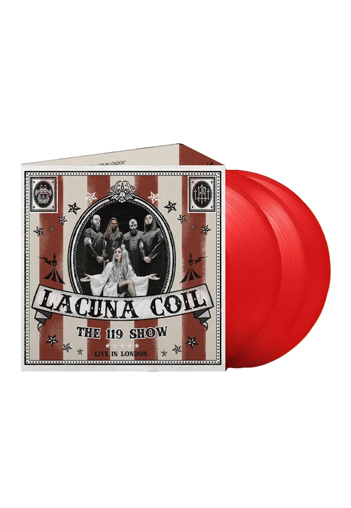 LACUNA COIL - The 119 Show (Live in London) – Triple Red vinyl in Luxurious Triple Gatefold (Limited to 500 copies)