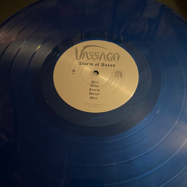VASSAGO - Storm of satan LP blue