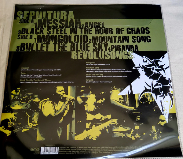 SEPULTURA - Revolusongs LP picture