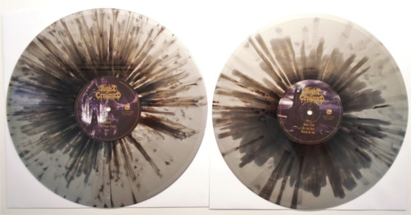NIGHT CROWNED - Impius viam 2LP silver black splatter