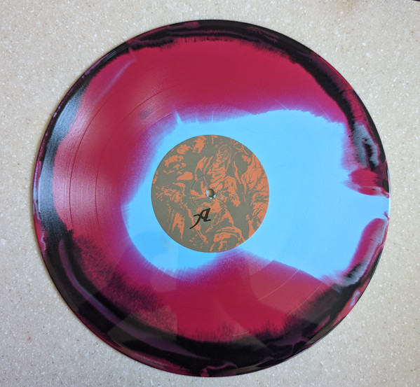 CROWN MAGNETAR - Alone in death LP light blue black smash