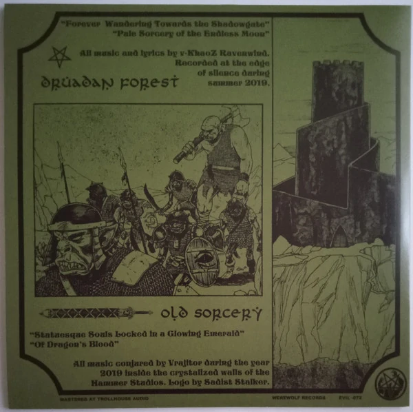 DRUADAN FOREST OLD SORCERY - Split LP olive green