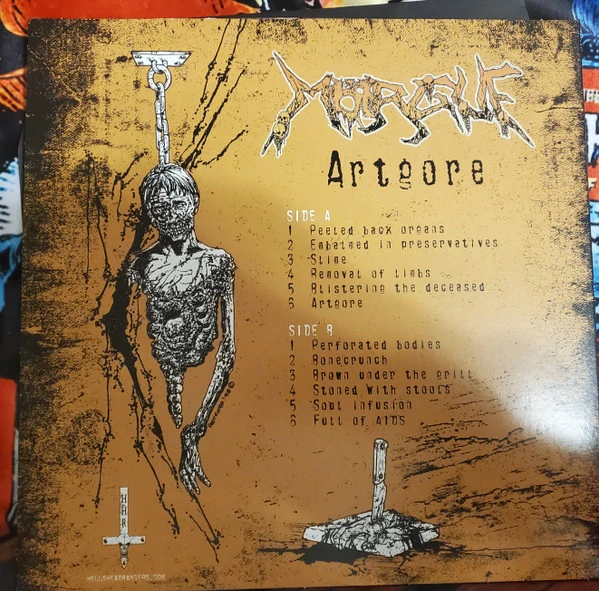 MORGUE - Artgore LP yellow brown swirl