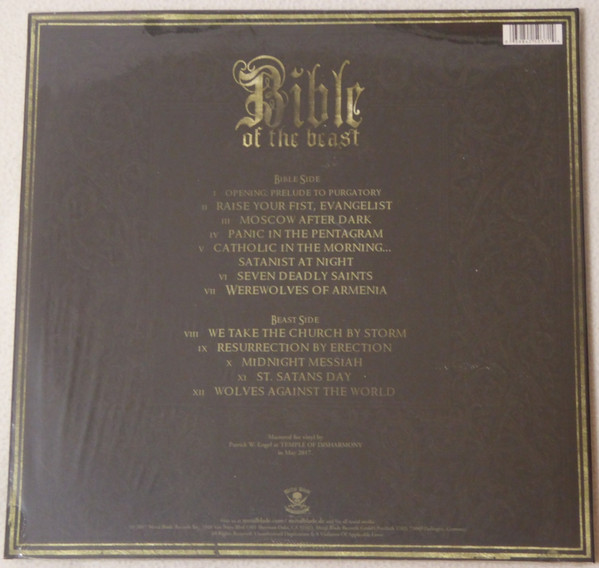POWERWOLF - Bible of the beast LP black 2017