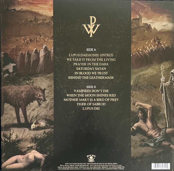 POWERWOLF - Lupus dei LP silver black splatter 2022