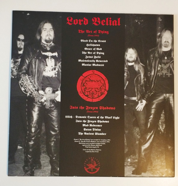 LORD BELIAL - The wrath of Belial (demos) LP black