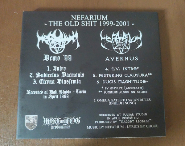 NEFARIUM - The old shit 1999-2001 CD digipack