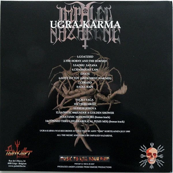 IMPALED NAZARENE - Ugra karma LP picture 2007