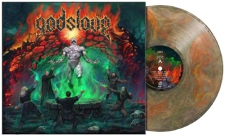 GODSLAVE - Godslave LP orange green marbled