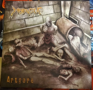 MORGUE - Artgore LP yellow brown swirl