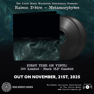 raison d’être – Metamorphyses – Limited Double Black Vinyl in Gatefold (300 copies – Numbered Edition)