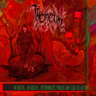 THRONEUM - Oh Death... Oh Death... Determinate, Preach and Lead Us Astray... LP green orange splatter