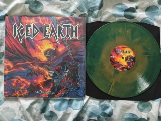 ICED EARTH - The dark saga LP orange blue galaxy