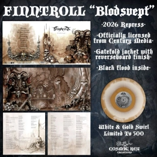 FINNTROLL - Blodsvept LP Gatefold (2026RP, lim 500, Gold/white swirl)