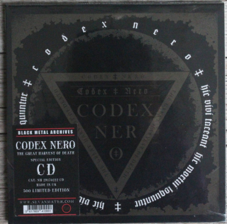 CODEX NERO - The Great Harvest Of Death – Deluxe edition CD in Triple Gatefold 7′ Format