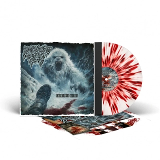 RAVAGED BY THE YETTI - Snowbound Horror Vinyl LP white red splatter