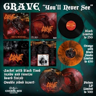 GRAVE - You'll Never See LP black