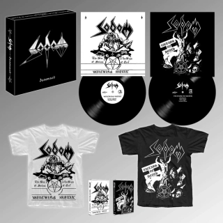 SODOM – DEMONIZED 2xLPs +2x TAPES + 2x TS + 2x POSTERS + BOOKLET BOXSET (BLACK)