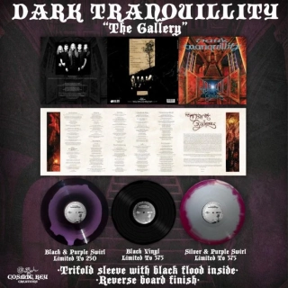 DARK TRANQUILLITY - The Gallery LP Deluxe Trifold purple silver swirl