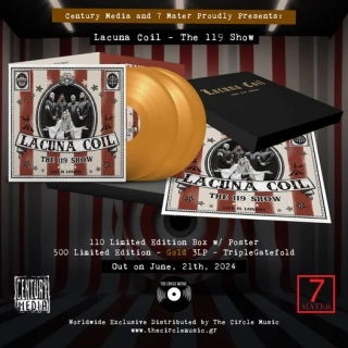 LACUNA COIL - The 119 Show (Live in London) – Luxurious Black Box Embossed in Gold with Magnet (Limited to 110 copies)