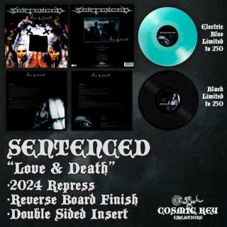 Sentenced - Love & Death 10" aquq blue