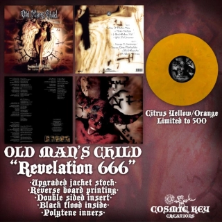 OLD MAN'S CHILD - Revelation 666 LP (2024RP, lim 500, Citrus) 