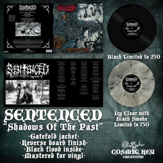 SENTENCED - Shadows Of (The) Past LP Gatefold (2024RP, lim 1000, iced clear with smoke
