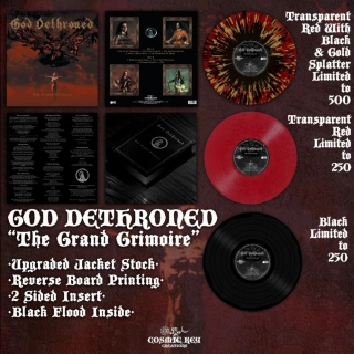 GOD DETHRONED- The Grand Grimoire LP splatter (2023 rp, lim 1000, 3 clrs) 