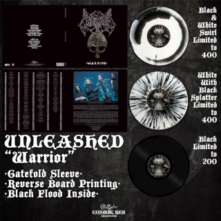 UNLEASHED - Warrior LP swirl (2022rp, lim 1000, 3 clrs, gatefold)