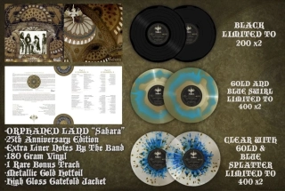 ORPHANED LAND - Sahara 2LP gold blue swirl(25th anniversary deluxe edition, lim 1000, 3 clrs, 180 gr) 