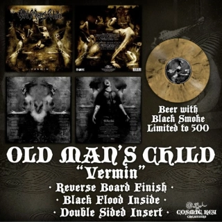 OLD MAN'S CHILD - Vermin LP (2024RP, lim 500, beer with black smoke)