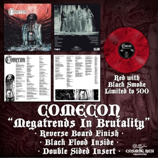 Comecon - Megatrends In Brutality LP (2024rp, lim 500, Red with smoke) 