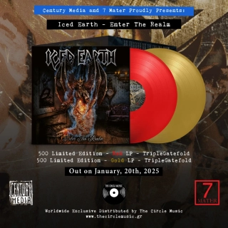 ICED EARTH - Enter the Realm Red Vinyl in Luxurious Triple Gatefold (Limited to 500 copies)