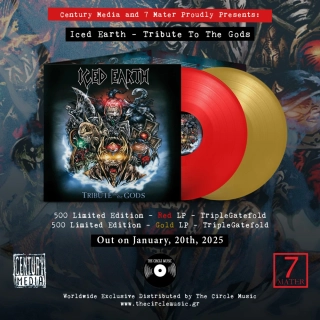 ICED EARTH - Tribute to the Gods Red Vinyl in Luxurious Triple Gatefold (Limited to 500 copies)